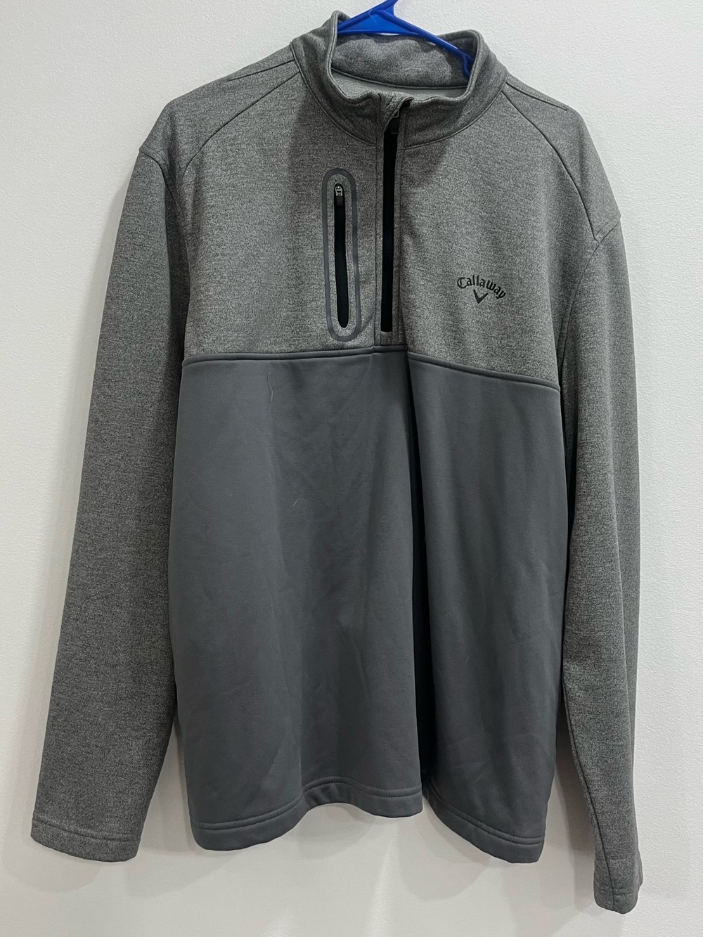 Callaway - Mens 1/4 Zip Up Long Sleeve 2 Tone Athletic Wear - Size XL - EUC